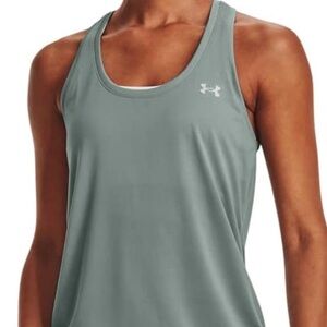 Under Armour Women's Tank Top in Opal Green/Metallic Grey